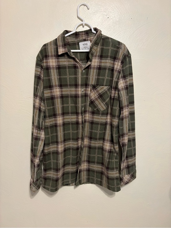 Nomad Other - N°MAD Craft + Flow Green Plaid Fleece Flannel Shirt Jacket XL